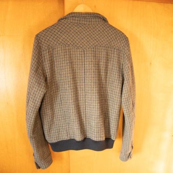 Fink Navy Wool Bomber Jacket mens M - Picture 10 of 11